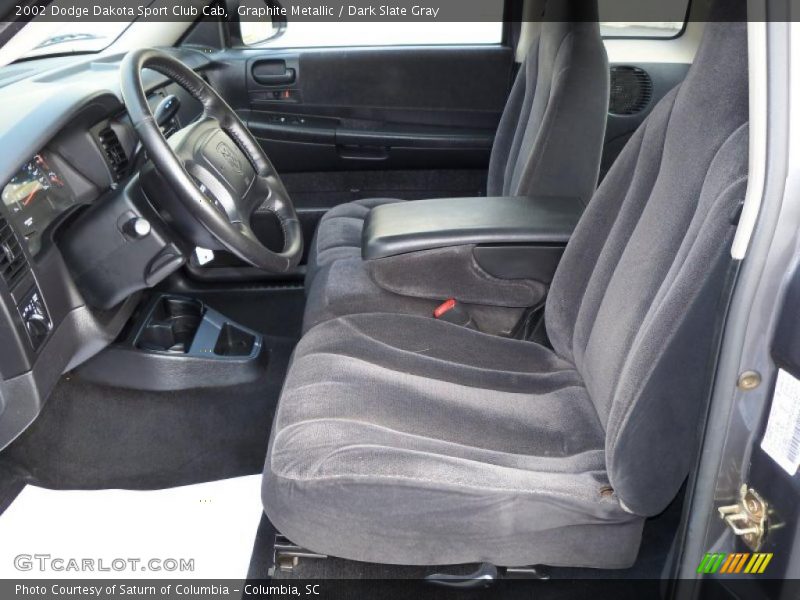 Graphite Metallic / Dark Slate Gray 2002 Dodge Dakota Sport Club Cab