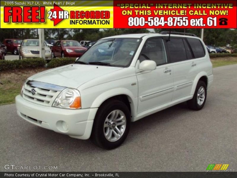 White Pearl / Beige 2005 Suzuki XL7 LX