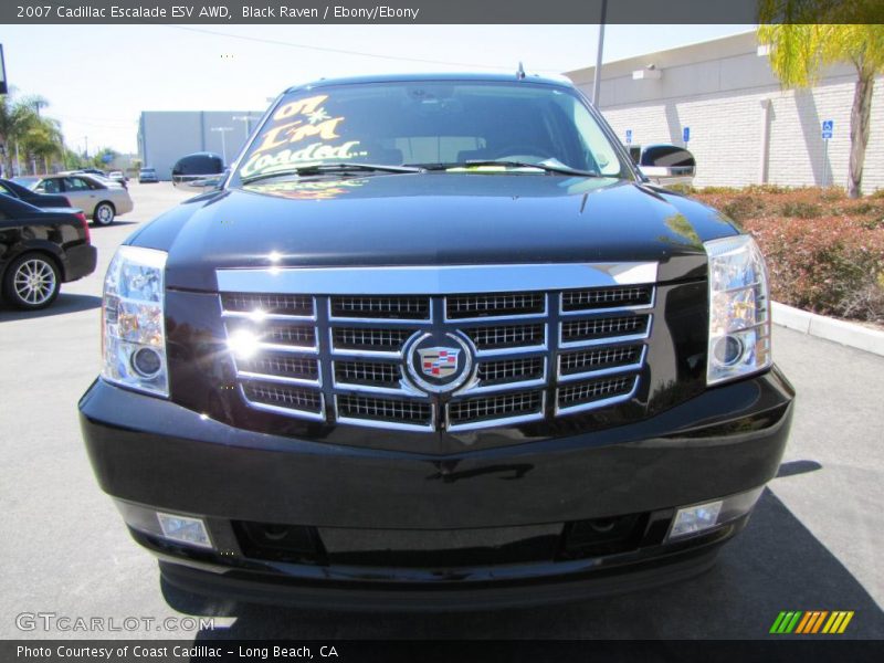 Black Raven / Ebony/Ebony 2007 Cadillac Escalade ESV AWD