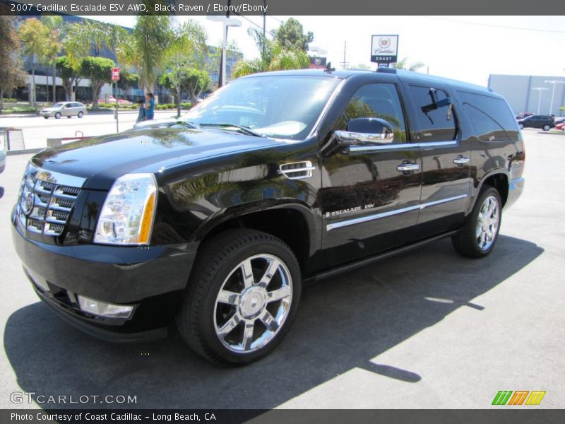 Black Raven / Ebony/Ebony 2007 Cadillac Escalade ESV AWD