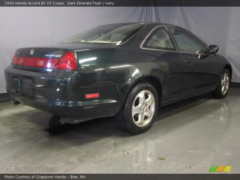 Dark Emerald Pearl / Ivory 2000 Honda Accord EX V6 Coupe