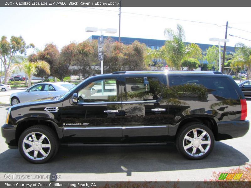 Black Raven / Ebony/Ebony 2007 Cadillac Escalade ESV AWD