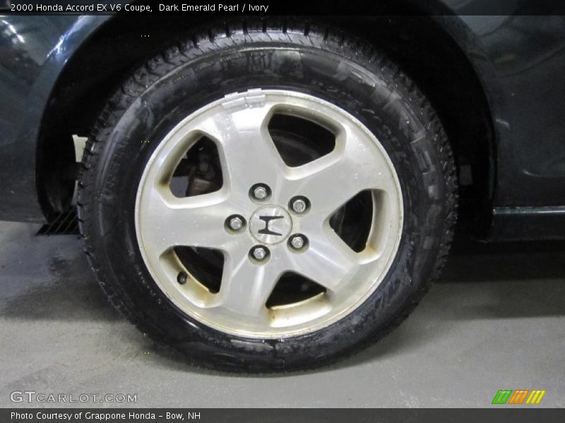 Dark Emerald Pearl / Ivory 2000 Honda Accord EX V6 Coupe