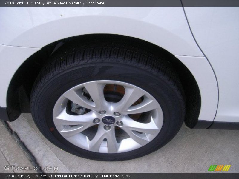 White Suede Metallic / Light Stone 2010 Ford Taurus SEL