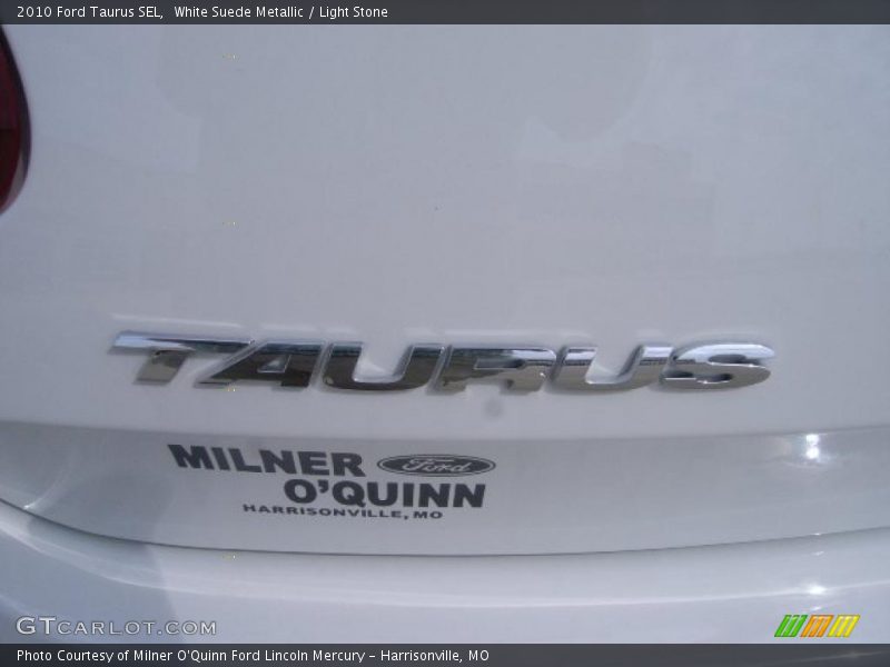 White Suede Metallic / Light Stone 2010 Ford Taurus SEL