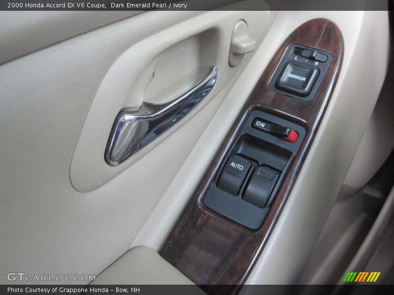 Dark Emerald Pearl / Ivory 2000 Honda Accord EX V6 Coupe