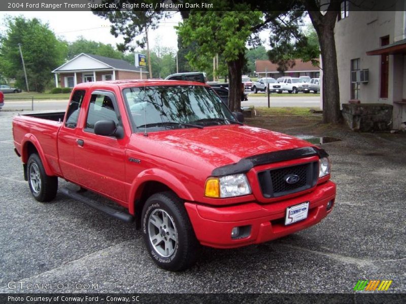 Bright Red / Medium Dark Flint 2004 Ford Ranger Tremor SuperCab