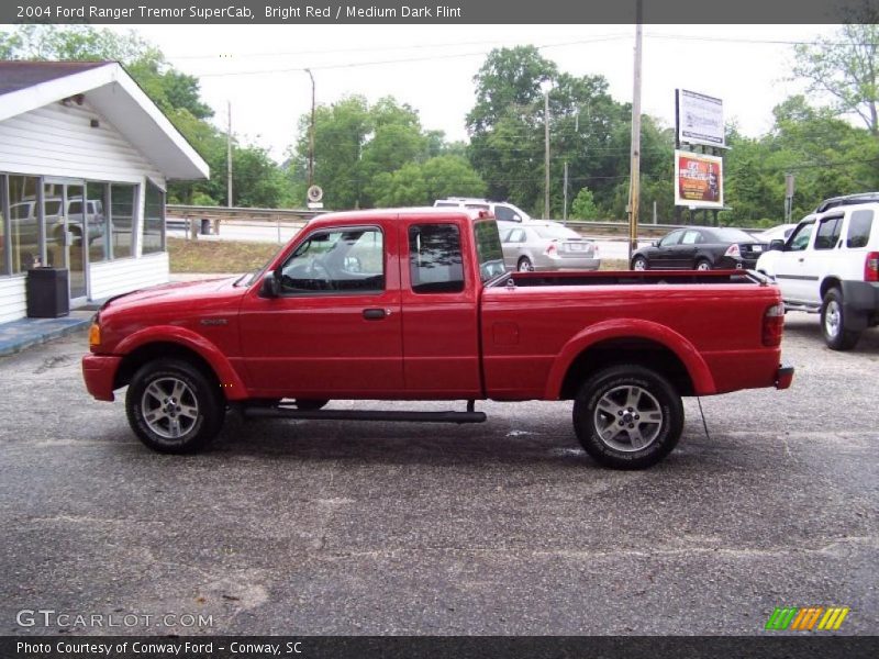 Bright Red / Medium Dark Flint 2004 Ford Ranger Tremor SuperCab