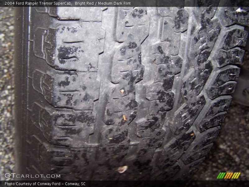 Bright Red / Medium Dark Flint 2004 Ford Ranger Tremor SuperCab