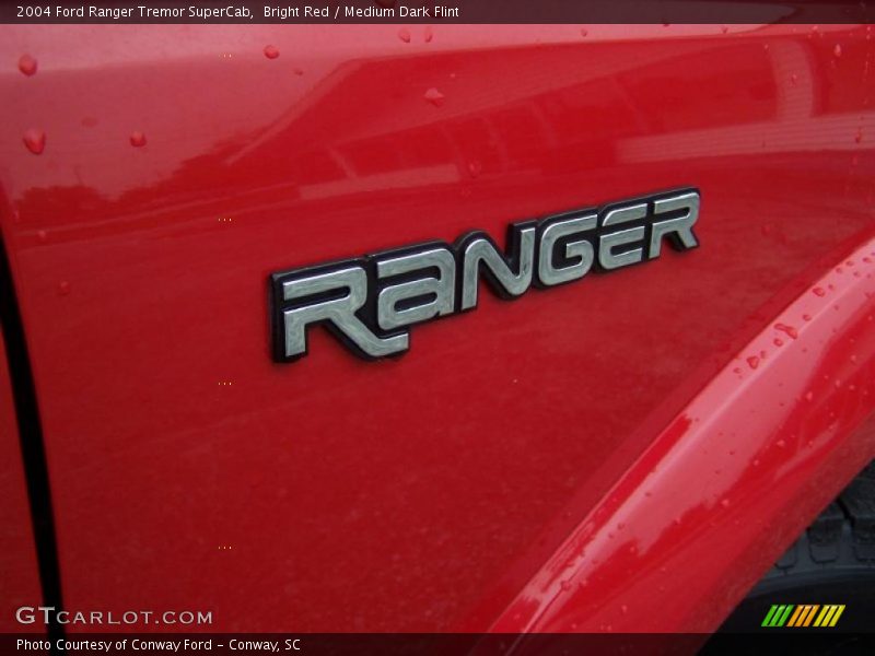 Bright Red / Medium Dark Flint 2004 Ford Ranger Tremor SuperCab