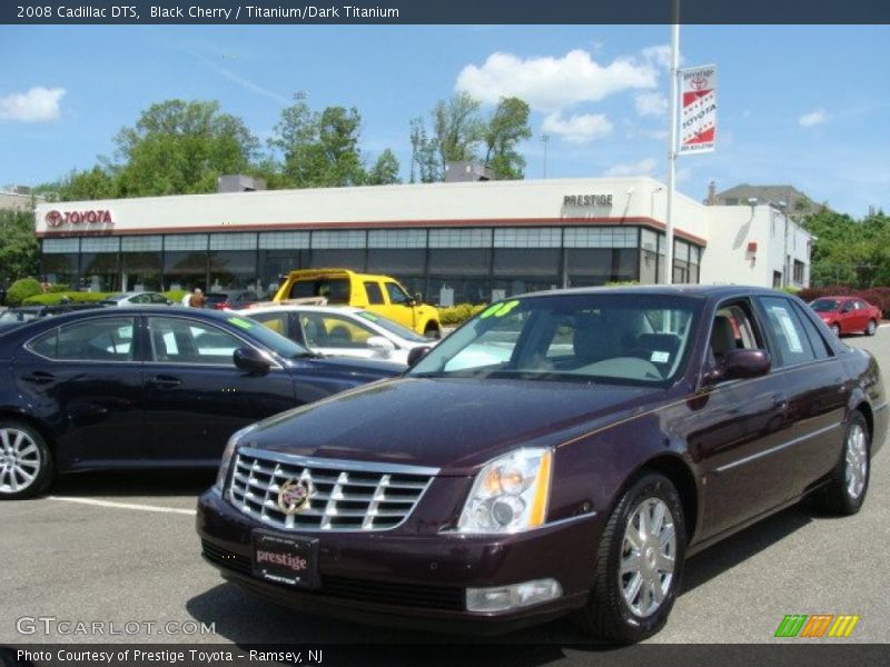 Black Cherry / Titanium/Dark Titanium 2008 Cadillac DTS