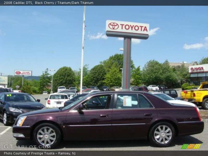 Black Cherry / Titanium/Dark Titanium 2008 Cadillac DTS
