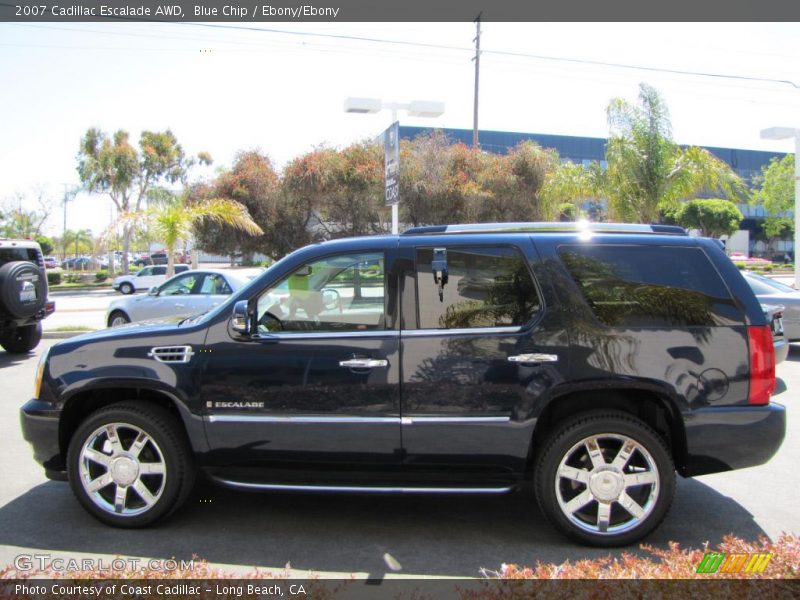 Blue Chip / Ebony/Ebony 2007 Cadillac Escalade AWD