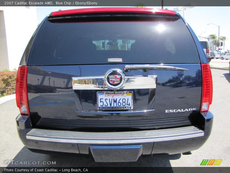 Blue Chip / Ebony/Ebony 2007 Cadillac Escalade AWD