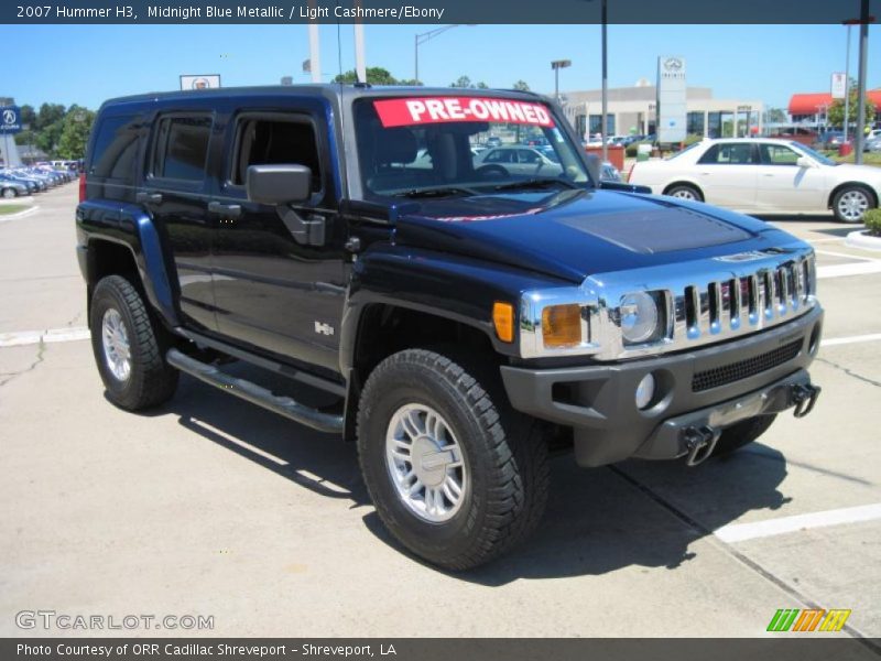 Midnight Blue Metallic / Light Cashmere/Ebony 2007 Hummer H3