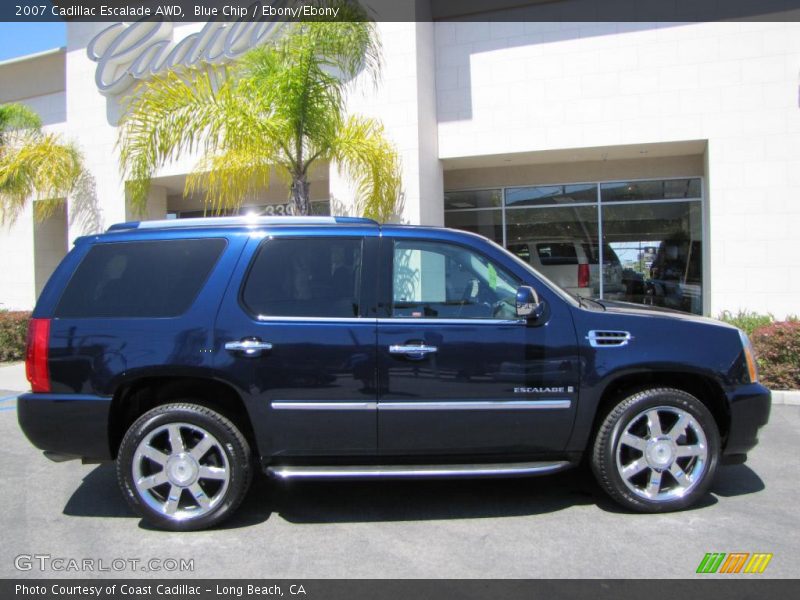 Blue Chip / Ebony/Ebony 2007 Cadillac Escalade AWD