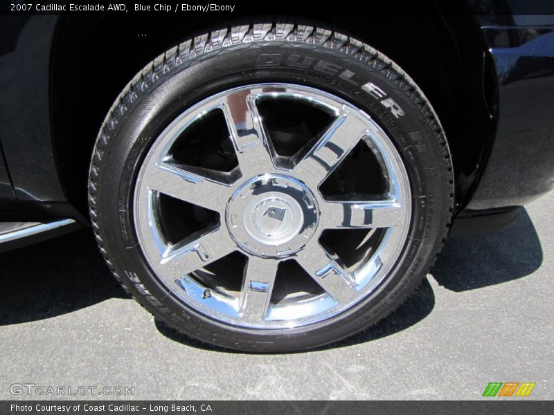 Blue Chip / Ebony/Ebony 2007 Cadillac Escalade AWD