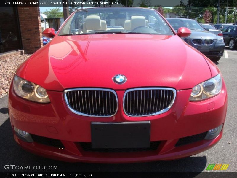 Crimson Red / Cream Beige 2008 BMW 3 Series 328i Convertible