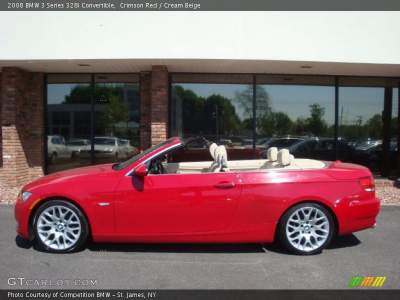 Crimson Red / Cream Beige 2008 BMW 3 Series 328i Convertible