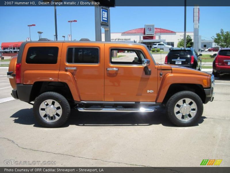 Desert Orange Metallic / Ebony Black 2007 Hummer H3