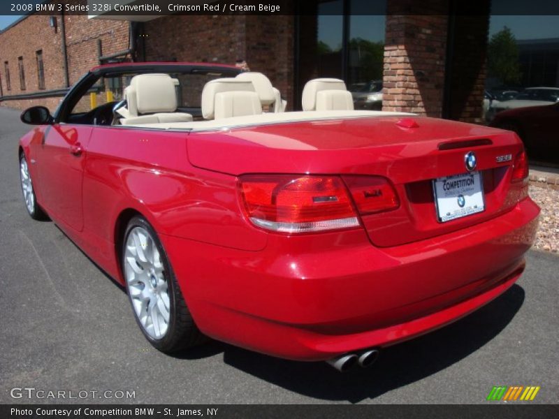 Crimson Red / Cream Beige 2008 BMW 3 Series 328i Convertible
