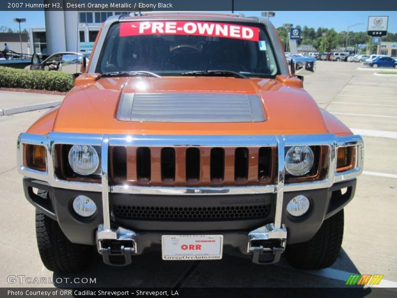 Desert Orange Metallic / Ebony Black 2007 Hummer H3