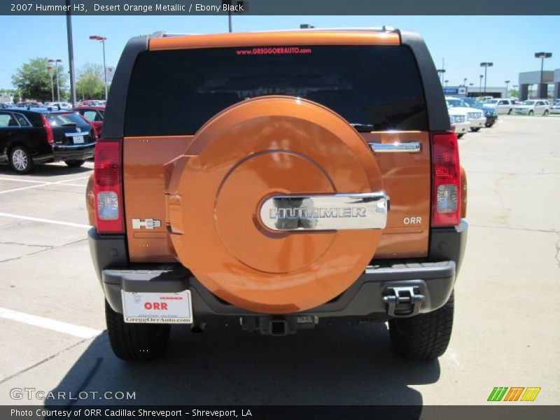 Desert Orange Metallic / Ebony Black 2007 Hummer H3