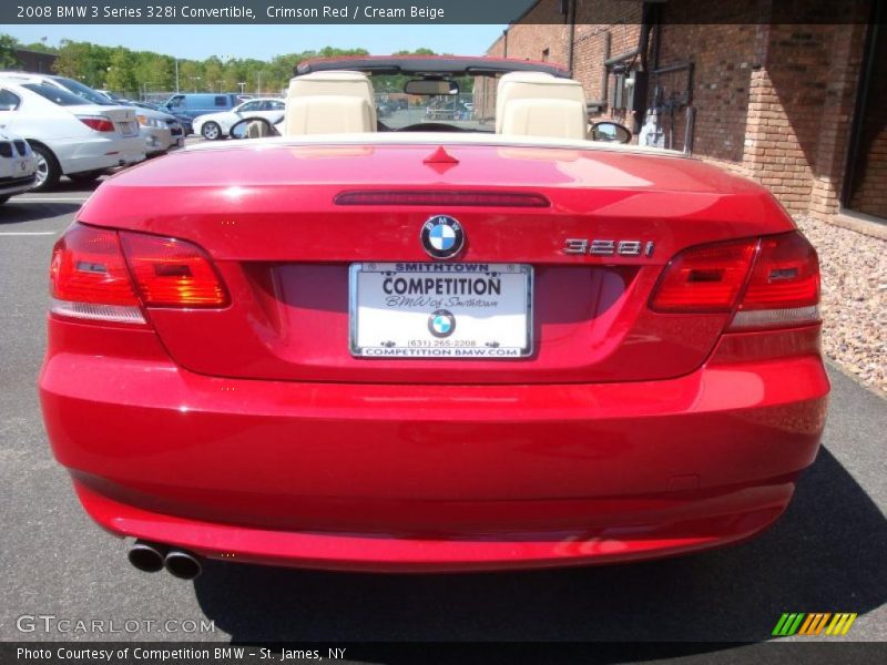 Crimson Red / Cream Beige 2008 BMW 3 Series 328i Convertible