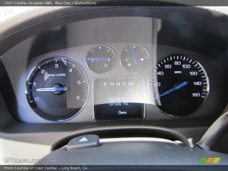 Blue Chip / Ebony/Ebony 2007 Cadillac Escalade AWD