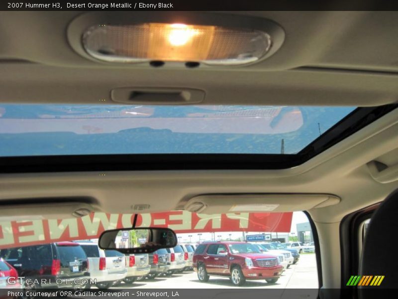 Desert Orange Metallic / Ebony Black 2007 Hummer H3