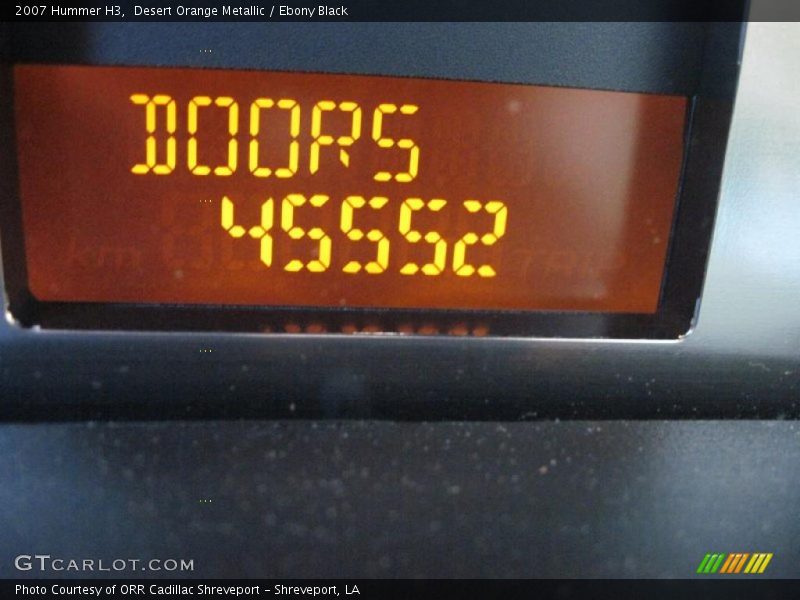 Desert Orange Metallic / Ebony Black 2007 Hummer H3