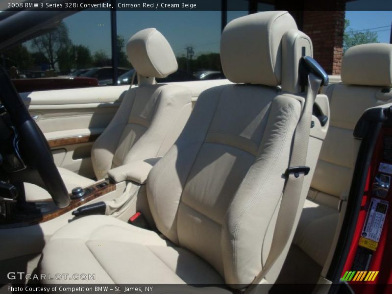 Crimson Red / Cream Beige 2008 BMW 3 Series 328i Convertible