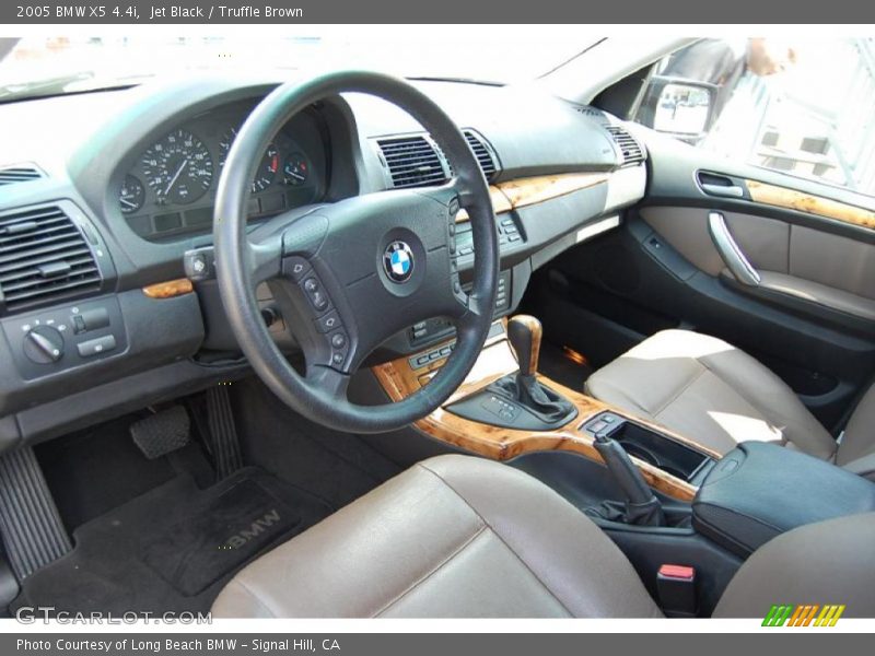 Jet Black / Truffle Brown 2005 BMW X5 4.4i