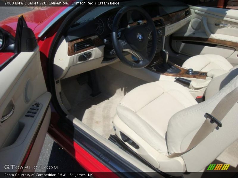 Crimson Red / Cream Beige 2008 BMW 3 Series 328i Convertible