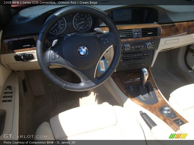 Crimson Red / Cream Beige 2008 BMW 3 Series 328i Convertible