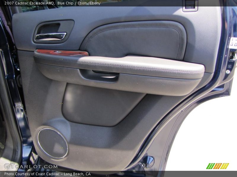 Blue Chip / Ebony/Ebony 2007 Cadillac Escalade AWD