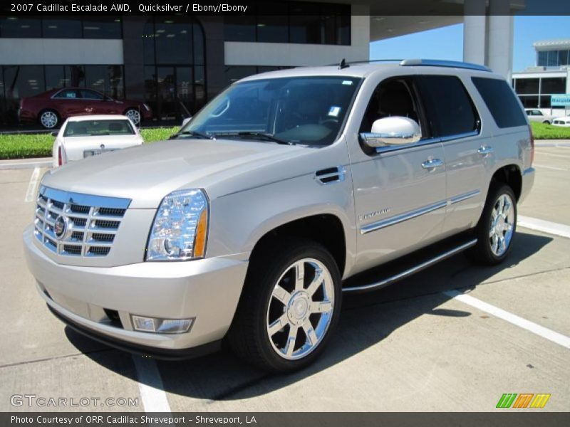 Quicksilver / Ebony/Ebony 2007 Cadillac Escalade AWD