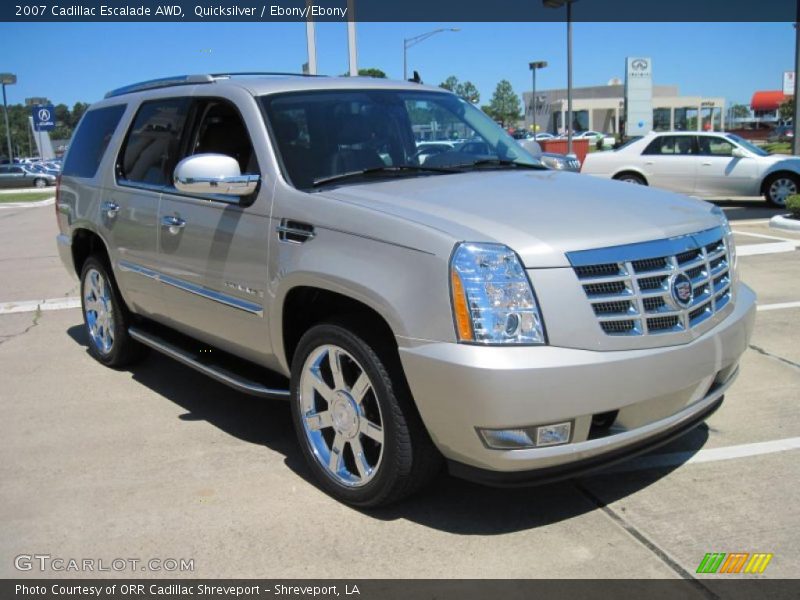 Quicksilver / Ebony/Ebony 2007 Cadillac Escalade AWD
