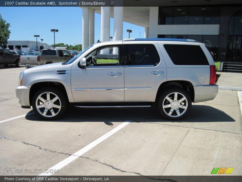 Quicksilver / Ebony/Ebony 2007 Cadillac Escalade AWD