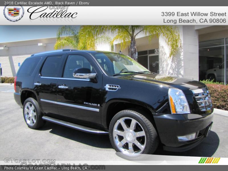 Black Raven / Ebony 2008 Cadillac Escalade AWD