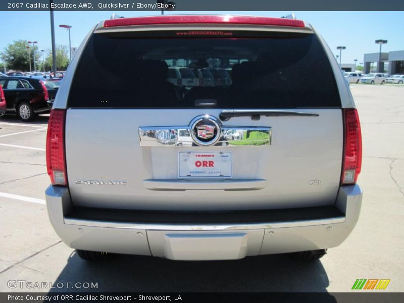 Quicksilver / Ebony/Ebony 2007 Cadillac Escalade AWD