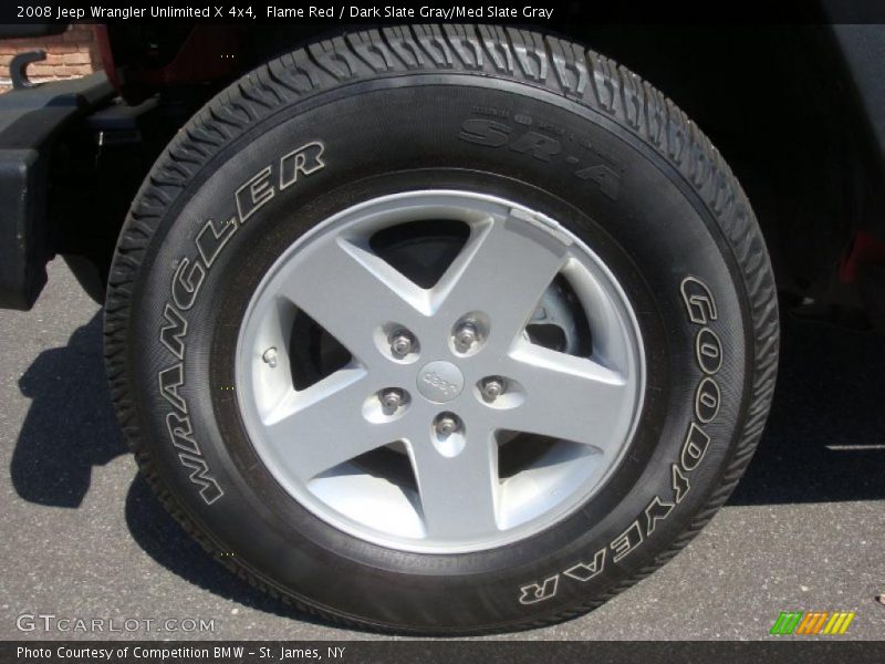 Flame Red / Dark Slate Gray/Med Slate Gray 2008 Jeep Wrangler Unlimited X 4x4