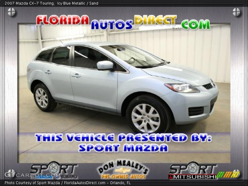 Icy Blue Metallic / Sand 2007 Mazda CX-7 Touring