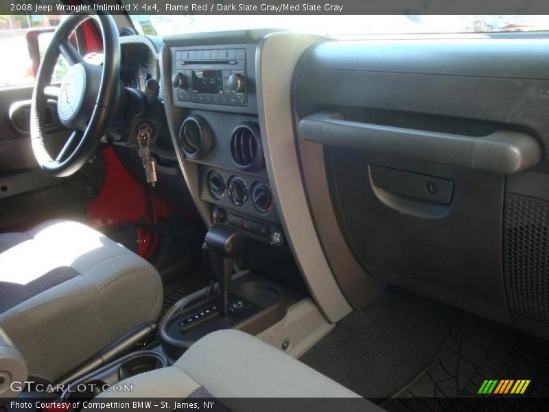 Flame Red / Dark Slate Gray/Med Slate Gray 2008 Jeep Wrangler Unlimited X 4x4