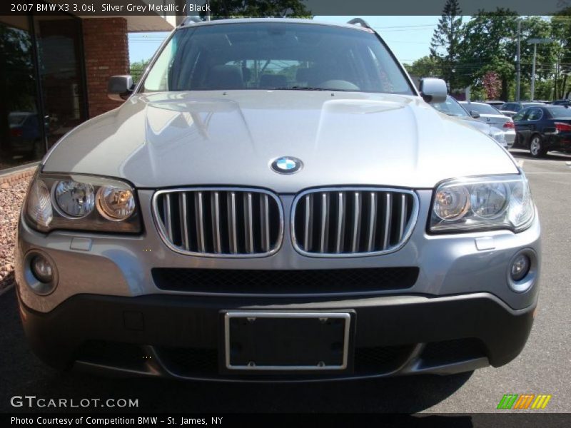 Silver Grey Metallic / Black 2007 BMW X3 3.0si