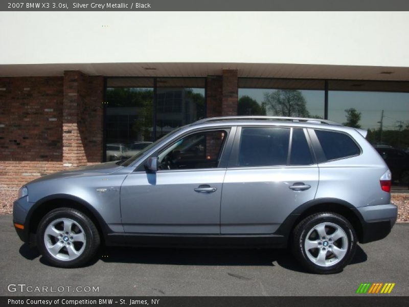 Silver Grey Metallic / Black 2007 BMW X3 3.0si
