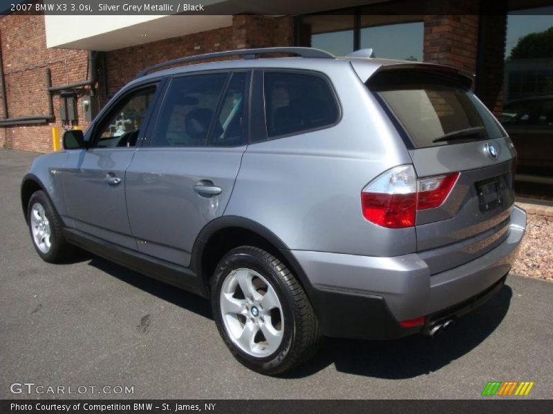 Silver Grey Metallic / Black 2007 BMW X3 3.0si