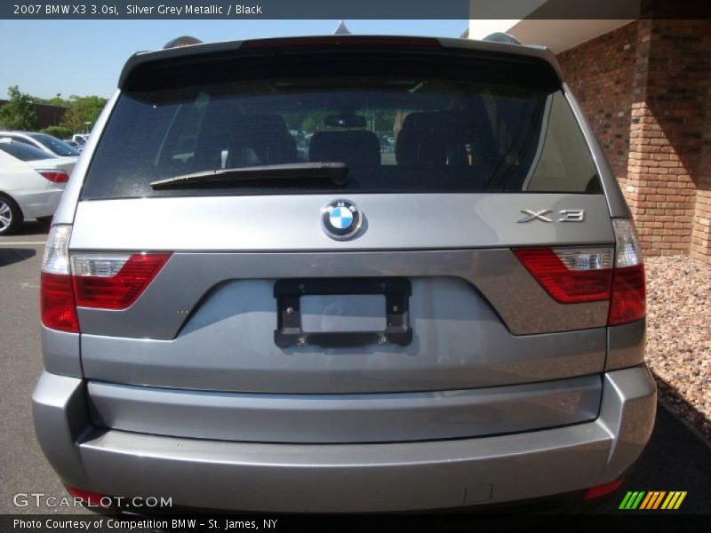 Silver Grey Metallic / Black 2007 BMW X3 3.0si