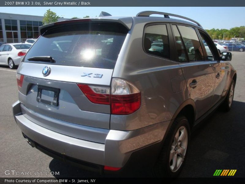 Silver Grey Metallic / Black 2007 BMW X3 3.0si