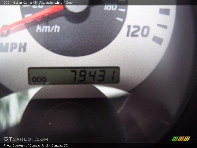 Avalanche White / Gray 2004 Nissan Xterra XE